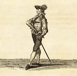 Angelo Prints: Portrait of Domenico Angelo, Italian sword and fencing master