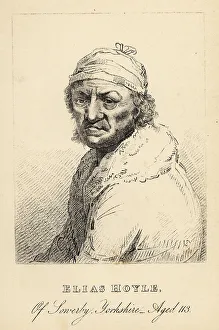 Memoirs And Anecdotes Prints: Portrait of Elias Hoyle, aged 113