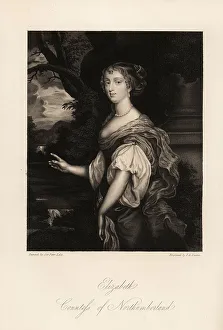 Mrs Anna Jameson Prints: Portrait of Elizabeth Percy, Countess of Northumberland, 1646-16