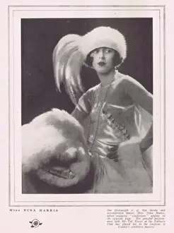 Dina Prints: Portrait of the exhibition dancer Dina Harris, London, 1922