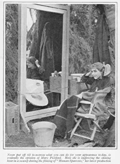 Sparrows Prints: A portrait of the film star Mary Pickford during