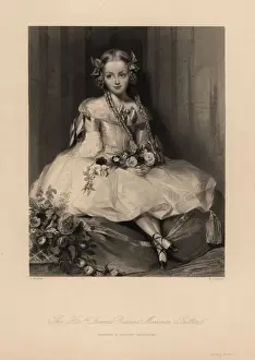 Ribbons Prints: Portrait of Frances Diana, daughter of Viscount Canterbury
