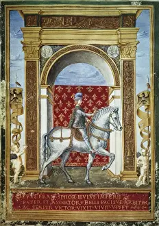 Gonzaga Prints: Portrait of Francesco Sforza belonging to