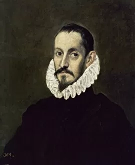 1586 Collection: Portrait of a Gentleman, ca. 1586, by El Greco