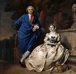 Images Dated 27th March 2018: Portrait of George Michael Moser and his Wife Mary