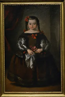 17th Century Prints: Portrait of a Girl in the 17th-century Style
