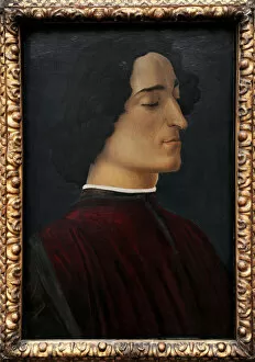 Florentine Gallery: Portrait of Giuliano de Medici, 1478, by Sandro Botticelli (