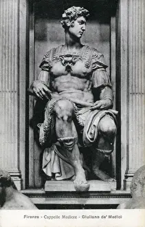 Scheme Prints: Portrait of Giuliano de Medici by Michelangelo