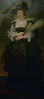 Flanders Prints: Portrait of Helena Fourment, circa 1630-1632, by Rubens