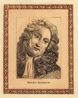Printmaker Prints: Portrait of Hendrik Hondius, Flemish-born engraver and cartograp