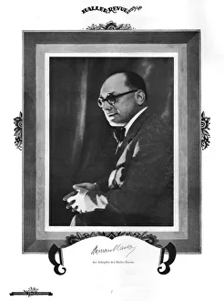 Achtung Gallery: Portrait of Herman Haller director of the Admiralspalast, Berlin (1926) Date: 1926