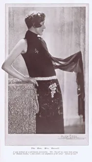 Recently Prints: A portrait of the Hon Mrs Russell, 1925