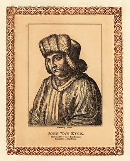 Authentic Originals Prints: Portrait of Hubert van Eyck (c. 1385-1426), Early Netherlandis