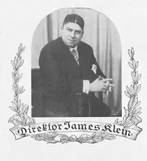 Klein Prints: Portrait of James Klein director of the Komische Oper, Berlin (1928) Date: 1928