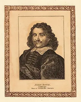 Authentic Originals Prints: Portrait of Jan Dirksz Both, Dutch landscape painter and etcher