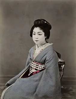 Covering Prints: Portrait of a Japanese geisha