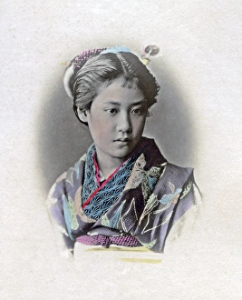 Images Dated 14th October 2015: Portrait of Japanese Lady Japan c 1890s