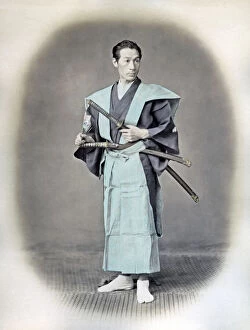 New Images May Collection: Portrait of a Japanese man, Japan, circa 1870. Date: circa 1870