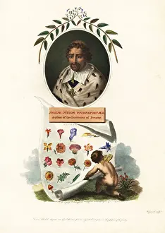 Temple Of Flora Prints: Portrait of Joseph Pitton de Tournefort, French botanist