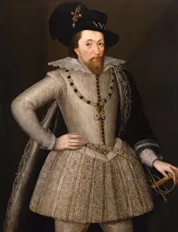 Lacy Prints: Portrait of King James I, by John de Critz the Elder