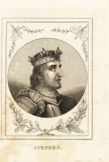 Plate Armor Prints: Portrait of King Stephen of England, 1096-1154