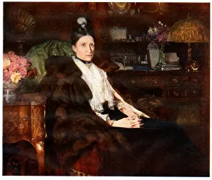 Ellen Collection: Portrait of Lady Aird by Frank Dicksee