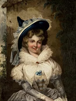 Images Dated 1st September 2010: Portrait of a Lady with a Large Pointed Hat