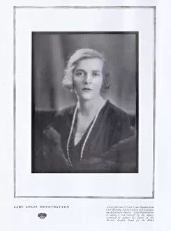 Images Dated 12th May 2016: A portrait of Lady Louis Mountbatten, London, 1924