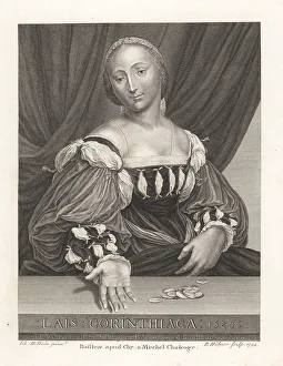 Basel Prints: Portrait of Lais of Corinth, Greek courtesan