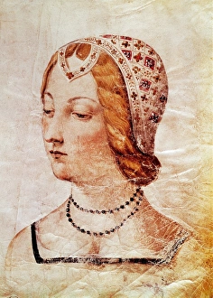 Portrait of Laura de Noves, Provenzal lady inspiring the Can Portrait of Laura de Noves, Provenzal lady inspiring the Can