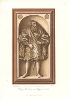 Quilted Prints: Portrait of Ludwig X, Duke of Bavaria, died 1545