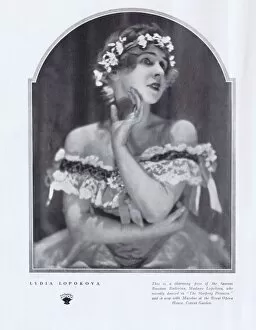 Images Dated 3rd May 2016: Portrait of Lydia Lopokova of the Russian ballet, London, 19