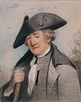 Bodycolour Prints: Portrait of Major Holt Waring