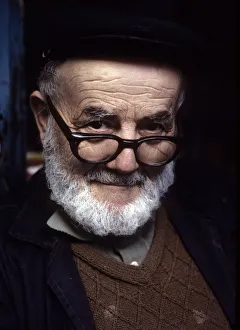 Images Dated 27th August 2019: Portrait of a man outside an Istanbul shop, Turkey