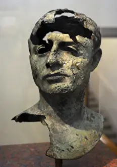 Portrait of a man. Roman work, early 1st century AD. Bronze