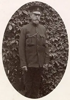 Ilford Prints: Portrait of a man in uniform, WW1, possibly serving as a special constable. Date: 1916