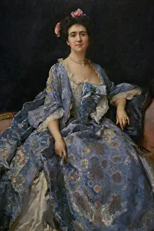 Indoor Prints: Portrait of Maria Hahn, the Painter's Wife, 1901