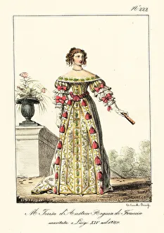 1660 Prints: Portrait of Maria Theresa of Spain in 1660