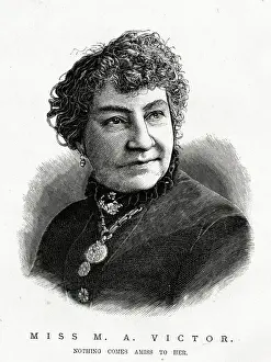 Portrait, Miss Mary A Victor, Nothing Comes Amiss to Her