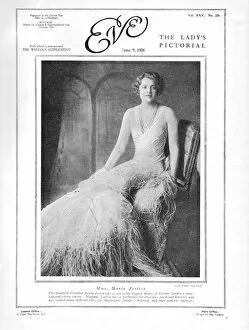 Images Dated 3rd March 2016: Portrait of Mme Maria Jeritza, Viennese prima donna, 1926