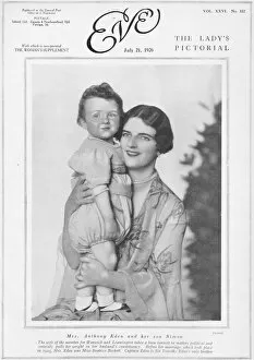 A portrait of Mrs Anthony Eden and her son Simon, 1926