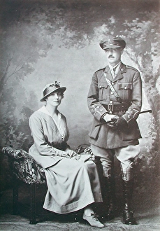 Images Dated 23rd January 2007: Portrait of an Officer of the Remounts Service with his wife