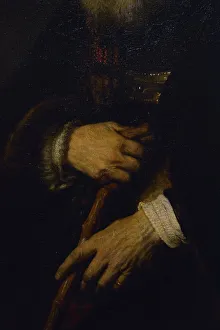 Rembrandt Prints: Portrait of an Old Man, 1645, by Rembrandt (1606-1669)