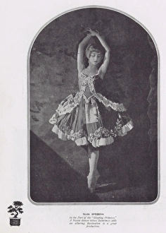 Images Dated 29th April 2016: Portrait of Olga Spessiva in the part of the Sleeping Prince