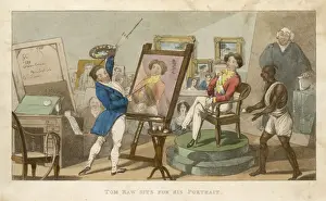 Indoors Prints: HIS PORTRAIT PAINTED