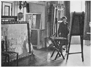 A portrait of the painter and costume designer