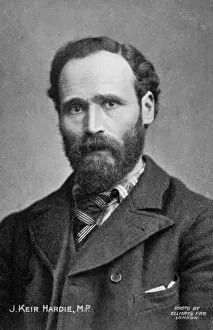 Leaders Collection: Portrait photograph of James Keir Hardie