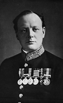 Admiralty Gallery: Portrait photograph of Sir Winston Churchill