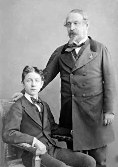 I Ii Collection: Portrait of the Prince Imperial and Napoleon III