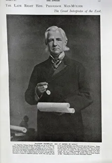 Orientalist Prints: Portrait of Professor Max Muller